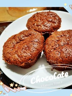 醜醜巧克力杯子蛋糕(氣炸鍋) 的食譜成品照片