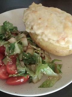 Una foto de Papa rellena