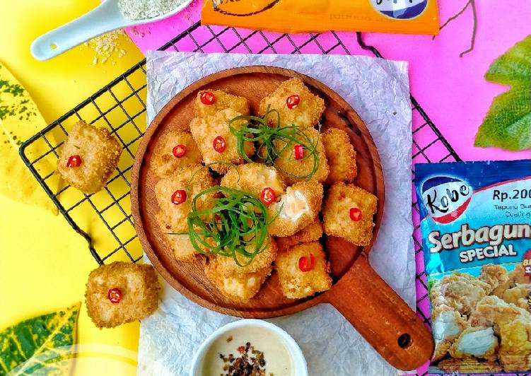 makanan Tahu Katsu Saus Keju yang bikin betah