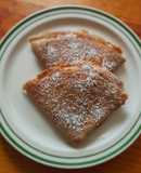 Crepas rellenas de dulce de leche con queso
