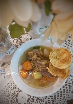 Foto resep Sup iga sedep mantep ala Abdillah Fam's kitchen