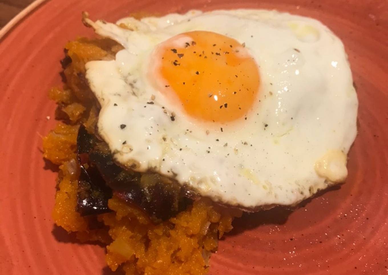 Calabaza asada con ajos y ñoras