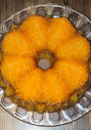 عکسی از دستور دسر طالبی و بیسکویت