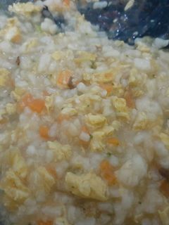 Foto resep (Mpasi 10 bulan) Nasi Tim Telur Wortel Brokoli