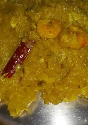 চিংড়ি মাছ দিয়ে পেঁপে ঘন্ট রেসিপির প্রধান ছবি
