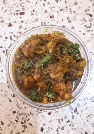 A picture of Mint mango chicken.
