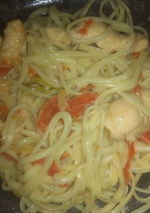 Una foto de Pollo a la Crema