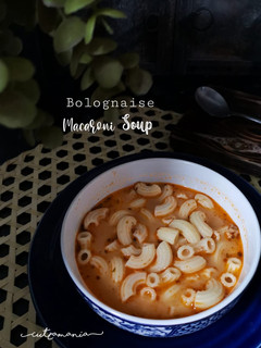 Foto resep Bolognaise macaroni soup
