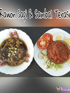 Foto resep Rawon nikmat mantap anti ribet (sambal terasi)