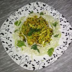 A picture of Gujarati Cabbage Sambharo.