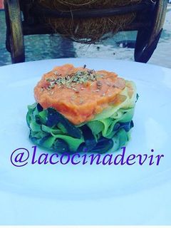 Una foto de Spaguetis de calabacín