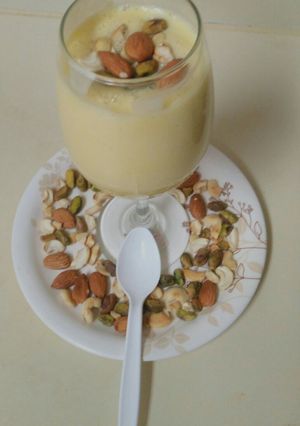 A picture of Mango and Curd Smoothie.