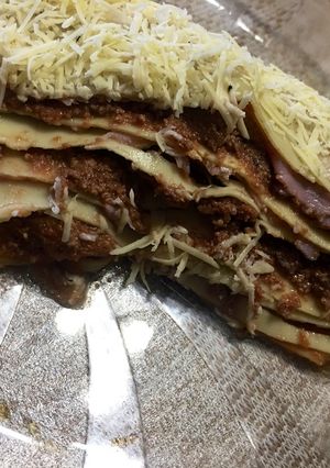 Una foto de Lasagna a la bolognesa