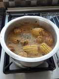 Maize in coconut milk n ground peanuts!!!