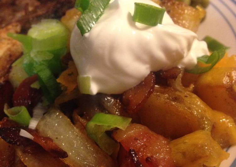 Easiest Way to Make Any-night-of-the-week Loaded fried potatoes