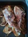 Chuletillas al horno con champiñones