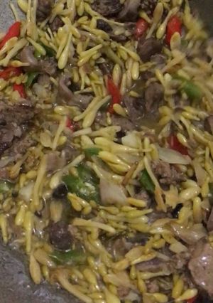 Foto resep Oseng bunga pepaya with ampela