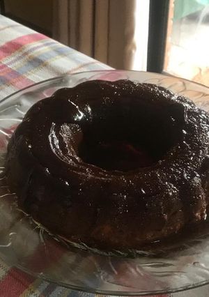Una foto de Flan de queso crema