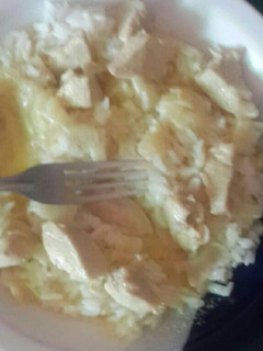 Una foto de Pollo a la crema con arroz