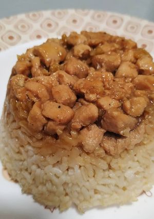 Foto resep Nasi tim ayam