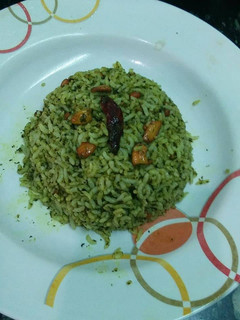 கொத்தமல்லி ரைஸ் (Kothamalli rice recipe in tamil) செய்முறை முக்கிய புகைப்படம்