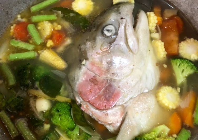 Sup Kepala Salmon (anti amis)