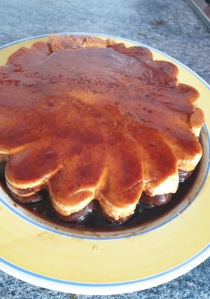 Una foto de Chocoflan
