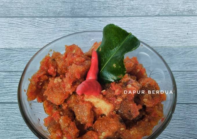 Sambal Krecek Tahu