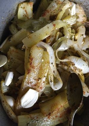 Una foto de Pencas de acelga en escabeche