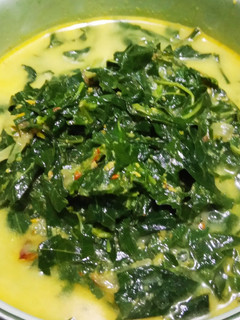 Foto resep Sayur Daun Singkong Bumbu Kuning