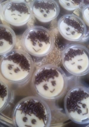 Foto resep Pudding coklat vanilla kribo