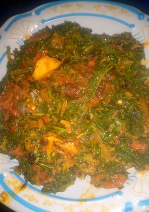 A picture of Vegetable fish 😋💕.