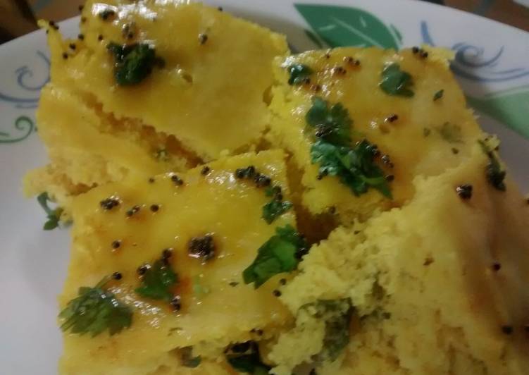 Steps to Make Homemade Khaman Dhokla