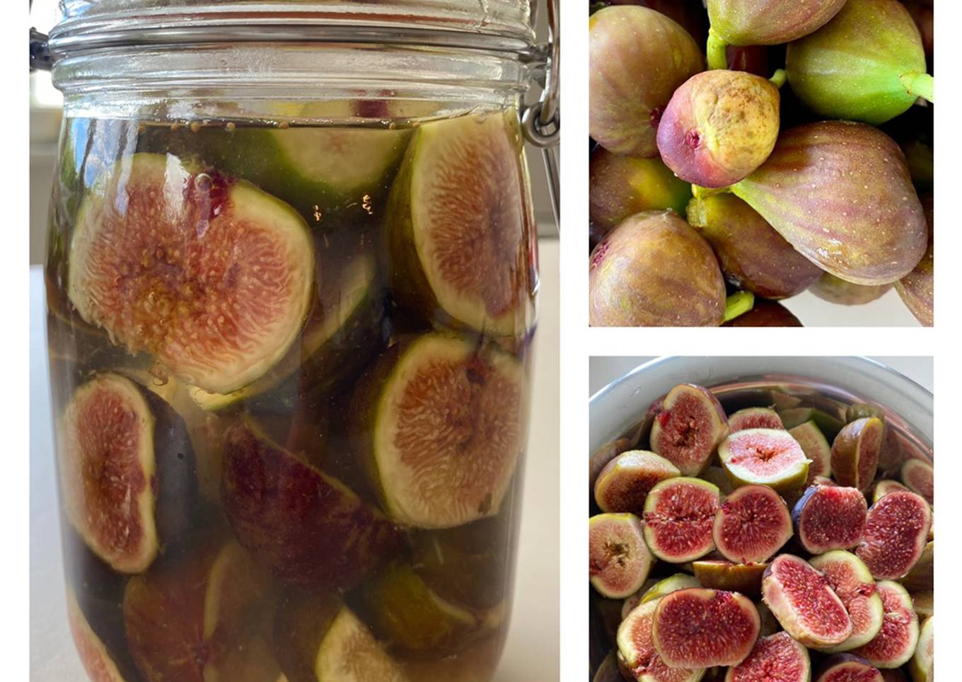 Conserves de figues au sirop léger