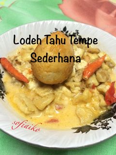 Foto resep Lodeh Tahu Tempe Sederhana