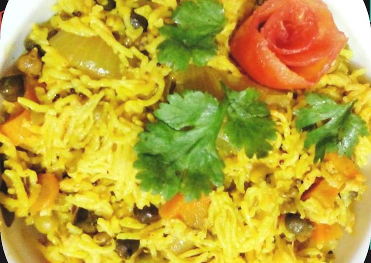 Step-by-Step Guide to Prepare Any-night-of-the-week Mixed Sprouts Pulao