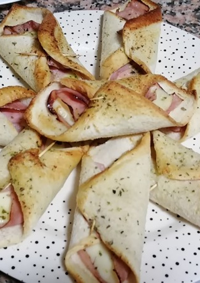 Una foto de Pestiños de york y queso