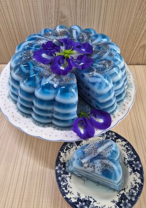 Foto resep Puding Santan Telang Kelapa Muda