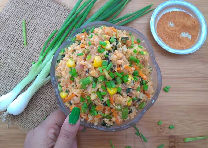 Cracked Wheat Fried "Rice"