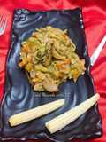 Bottleguard/ Zucchini noodles in white sauce