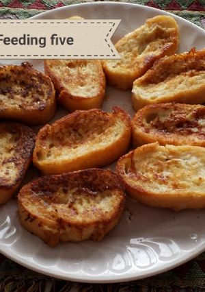 Una foto de "Torrijas" rápidas a la plancha