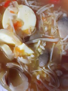 Foto resep Jamur Enoki Kuah Pedas