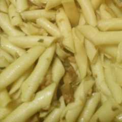 Foto di Garganelli con speck, funghi e zafferano