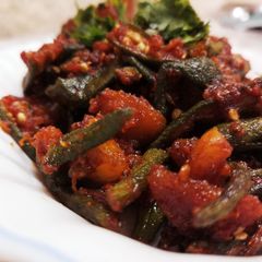 A picture of Aloo Bhindi.
