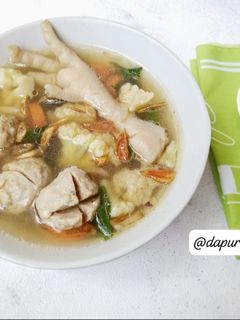 Foto resep Sup Ceker Bakso Kembang Kol