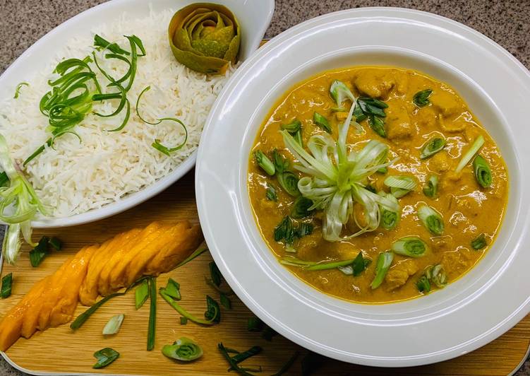 Step-by-Step Guide to Prepare Homemade Mango coconut curry🥭🥥🍲
