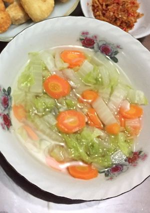 Foto resep Sayur bening sawi+wortel