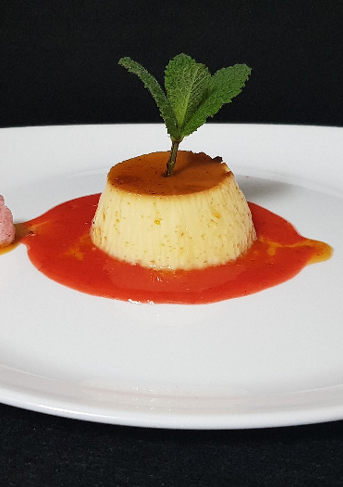 Una foto de Flan de Huevo