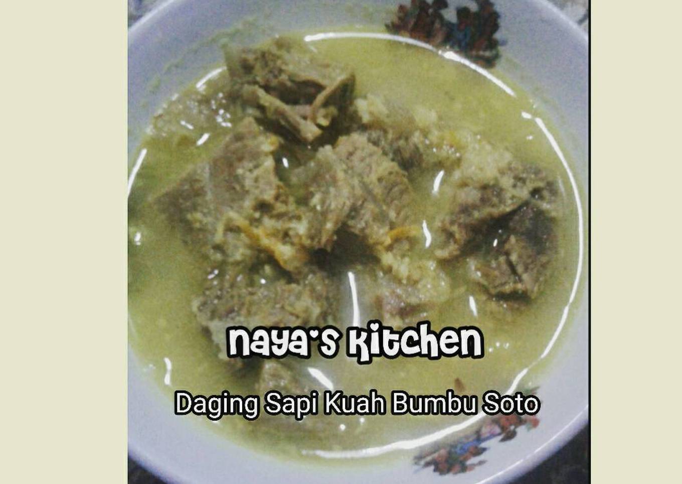Daging Sapi Kuah Bumbu Soto