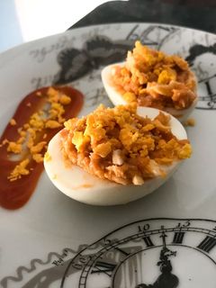 Una foto de Huevos rellenos